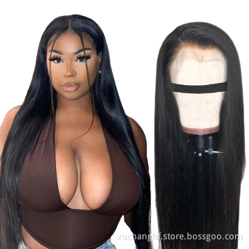 10''-36'' In Stock Drop Shipping Cheap Wigs Vendors Wholesale Brazilian Human Hair Wigs for Black Women Lace Front Wigs Straight